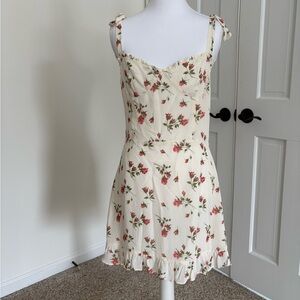 Reformation Christine Ruffle Detail Minidress